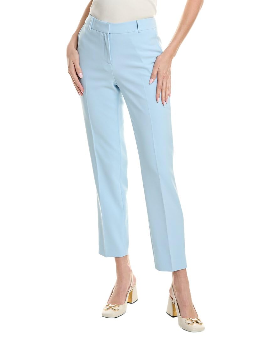 Anne Klein Women's High Rise Ankle Pants for Work - Professional Office Wear & Business Casual Outfits - Comfortable Stretch Fabric for All-Day Wear