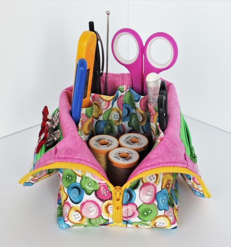 PATTERN - CATCH ALL CUTIE Sewing Pattern PDF - DIY Fabric Basket & Organizer for Home Decor, Craft Room & Gift Making