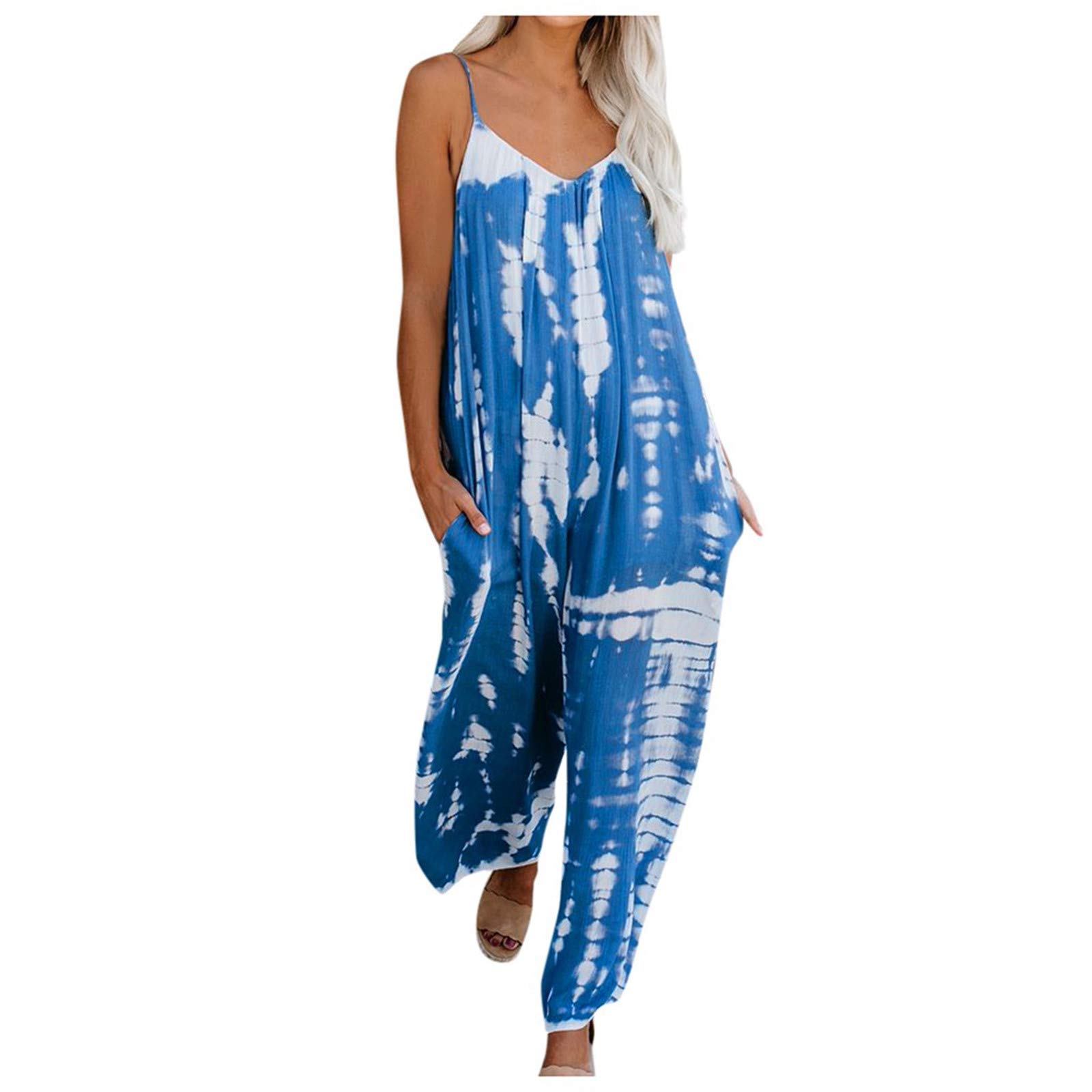 Trendy Women's Casual Graphic Overalls - Summer & Fall Denim Jumpsuit for Women | Fashionable Streetwear, Outdoor Activities & Travel Outfit
