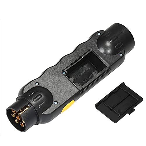 7 Pin Trailer Tester - 12V Trailer Plug Socket Diagnostic Tool for Car, RV & Truck - Circuit Tester for Wiring Connection Testing - Perfect for Roadside Repairs & Trailer Maintenance