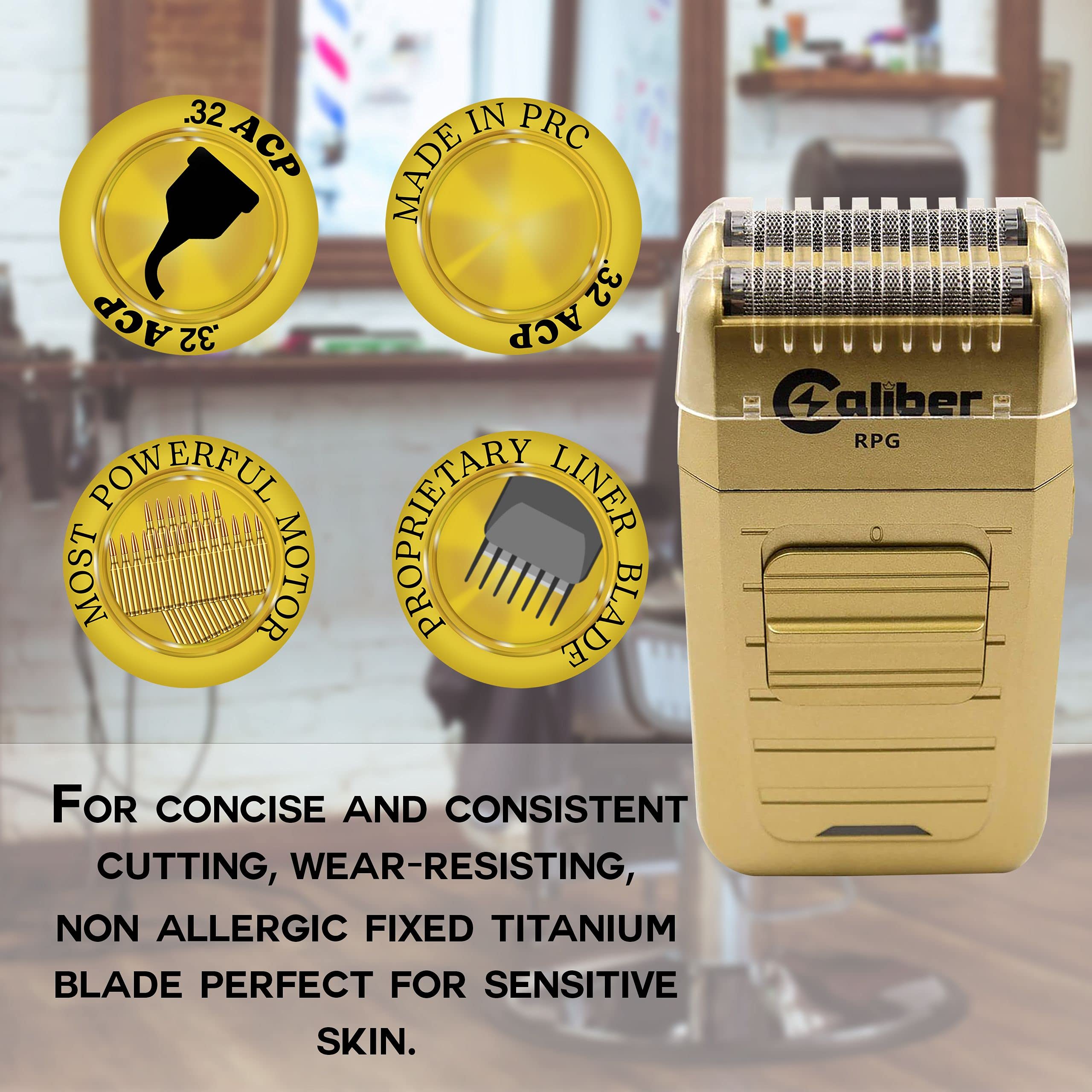 Professional Cordless Electric Razor for Men - Rechargeable Lithium Ion Battery Hair & Beard Trimmer with Cleaning Brush - Close Cutting Foil Shaver for Smooth Shaving - Perfect for Travel, Gym & Daily Grooming