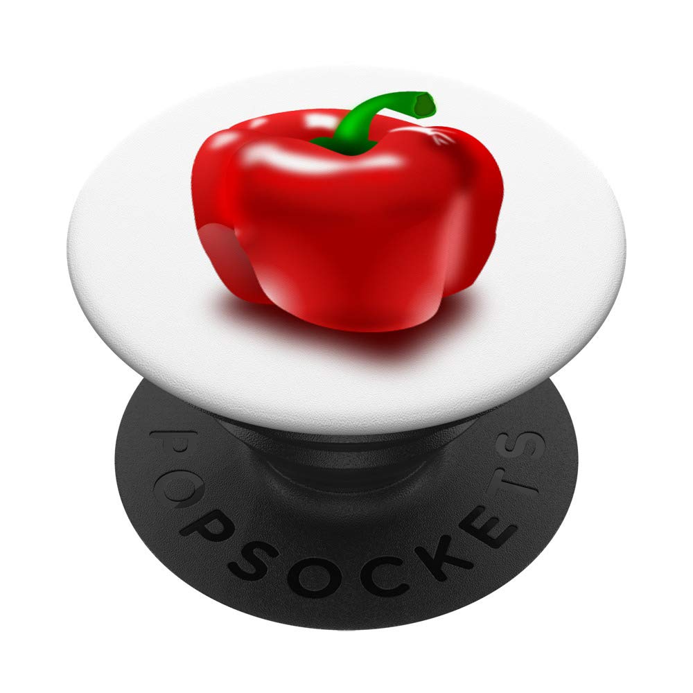 Big Bell Pepper PopSockets Swappable PopGrip - Phone Grip Stand for iPhone & Samsung - Perfect for Selfies, Video Calls & Secure Phone Handling