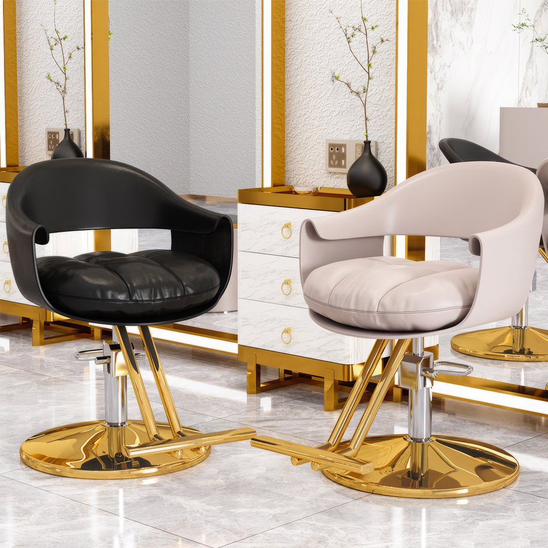 Modern All-Purpose Hydraulic Styling Chair for Salon, Barbershop & Home - Adjustable Height Swivel Beauty Chair with Ergonomic Design