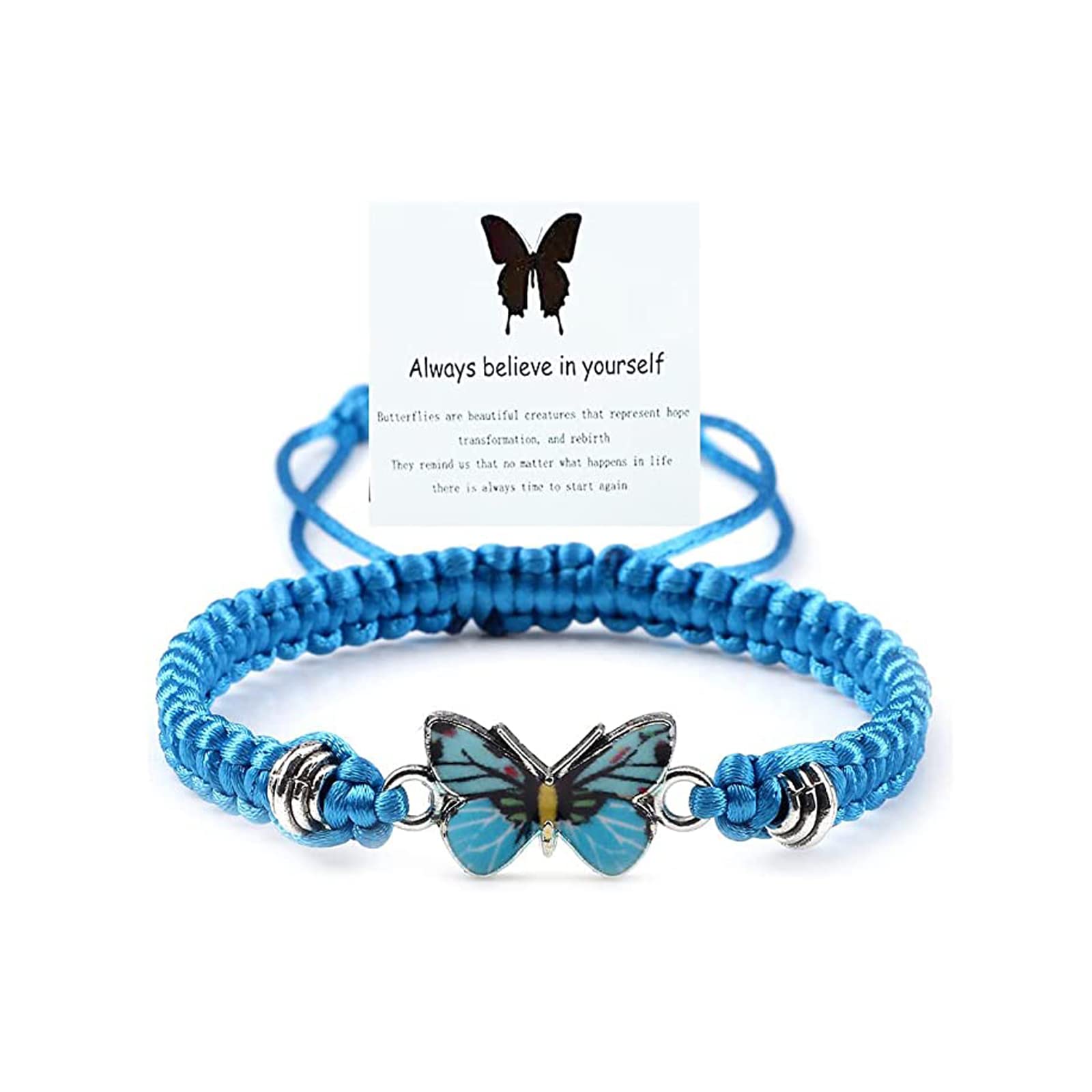 Adjustable Butterfly Charm Bracelet for Women - Cute String Butterfly Jewelry - Perfect for Gifts, Parties & Everyday Wear