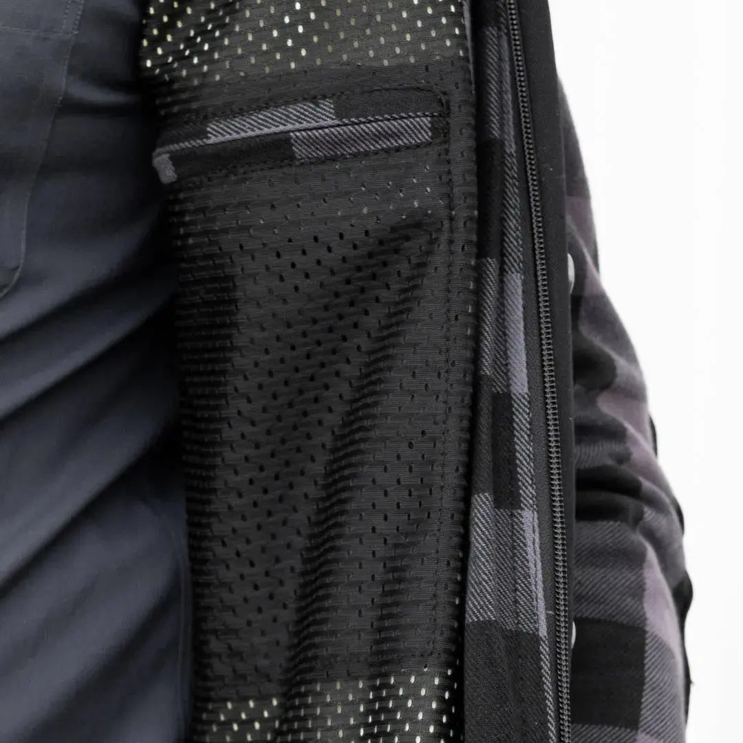 Men's Armored Flannel Biker Shirt with Extra Protection - Durable Motorcycle Riding Jacket for Safety & Style - Perfect for Harley Riders & Adventure Motorcycling