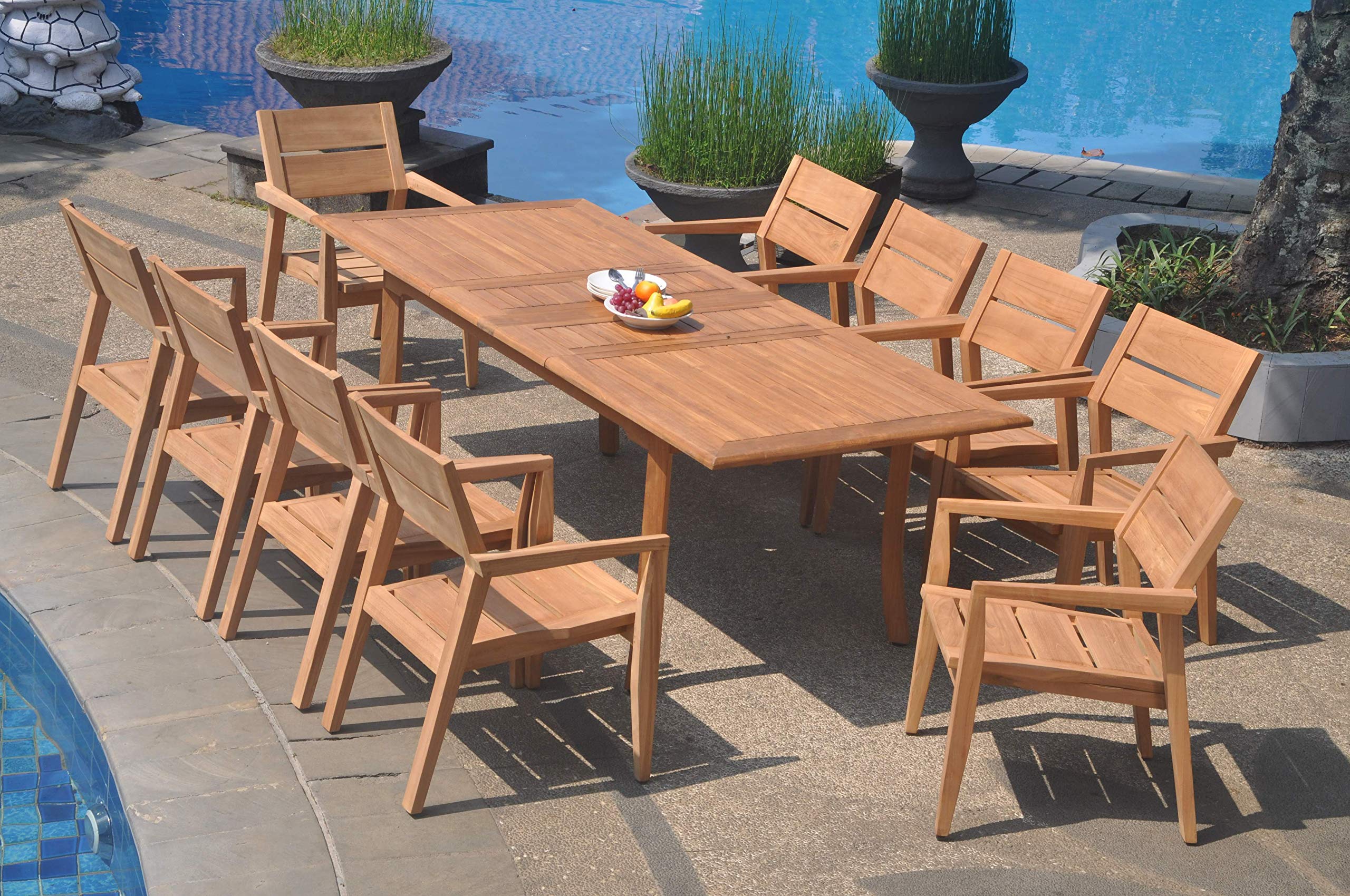 Premium 11-Piece Outdoor Teak Dining Set - 94