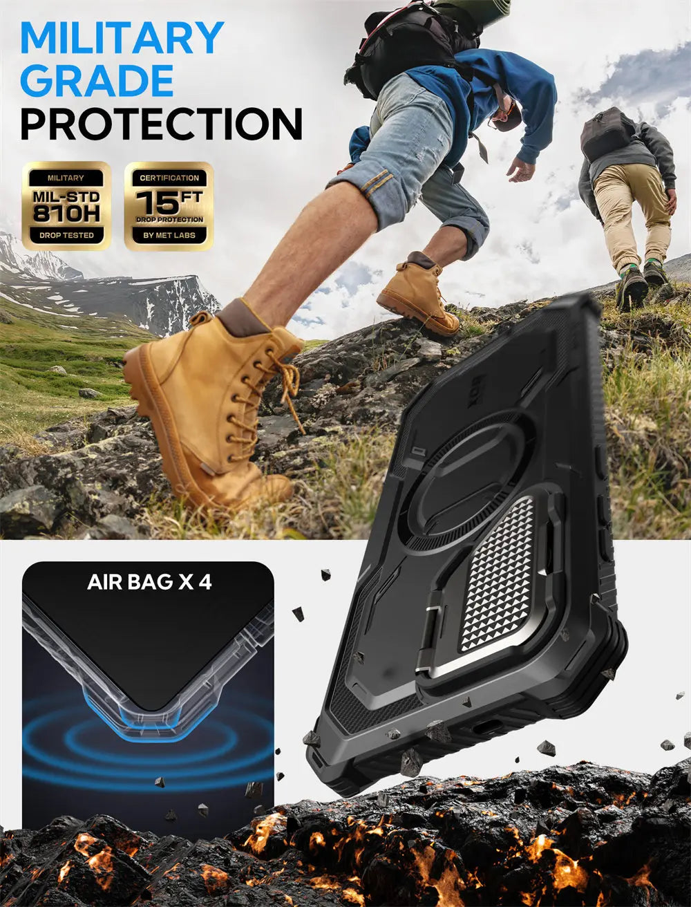 BLASON Armorbox Full Body Protective Case for Samsung Galaxy S25 - Shockproof & Drop Protection - Perfect for Outdoor, Travel & Daily Use