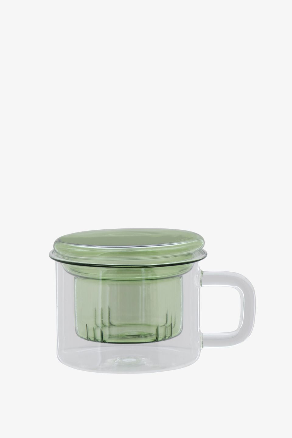 Premium Moss Teaware Set for One - Handcrafted Ceramic Tea Cup with Infuser - Perfect for Home, Office & Meditation Relaxation