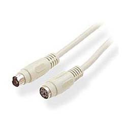 15FT PS/2 Keyboard Extension Cable Male to Female - Durable Computer Accessory for Gaming, Office & Retro PC Setup