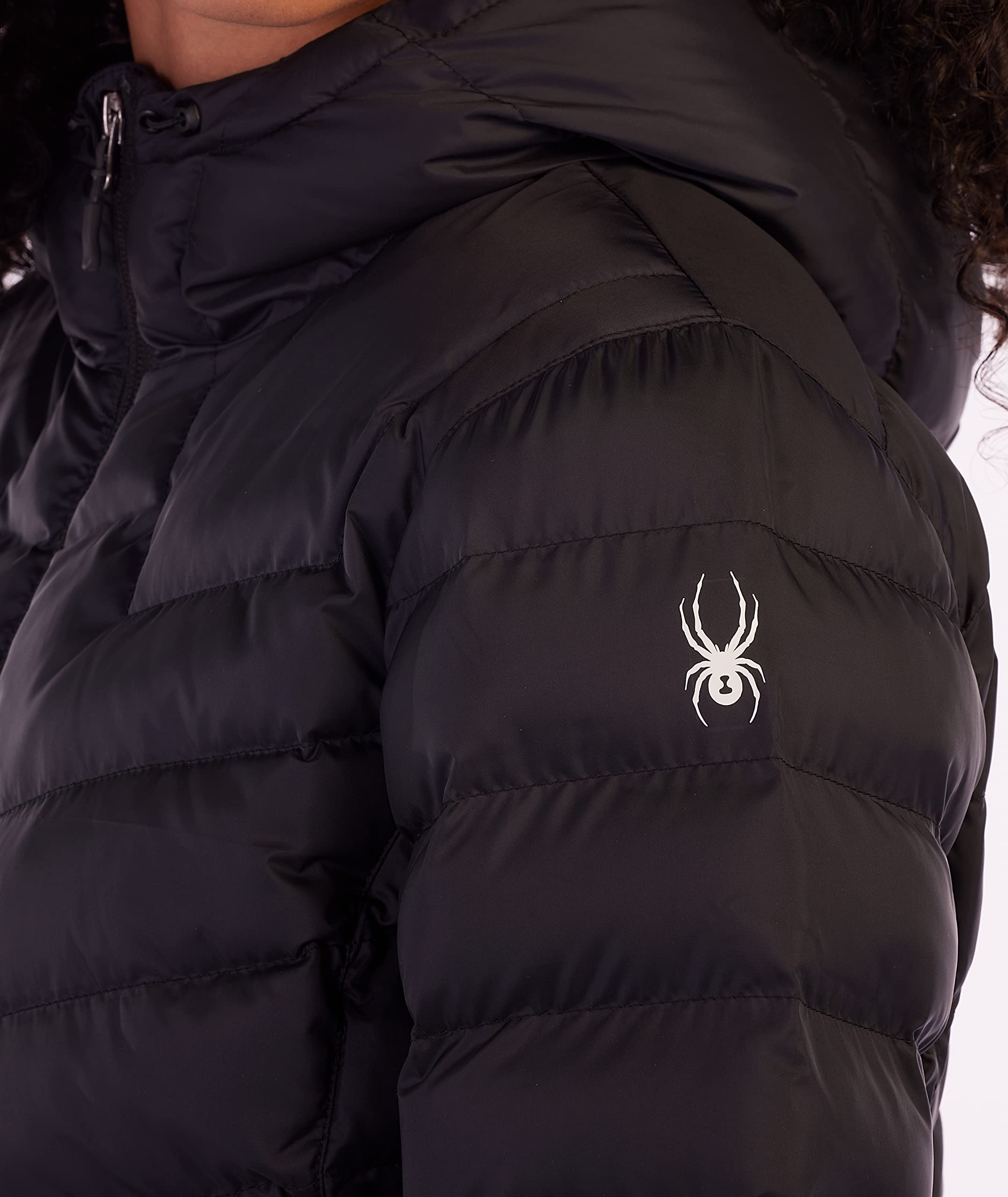 Spyder Women's Peak Hoodie Insulator Jacket - Warm Winter Fleece Lined Coat for Skiing, Snowboarding & Outdoor Activities
