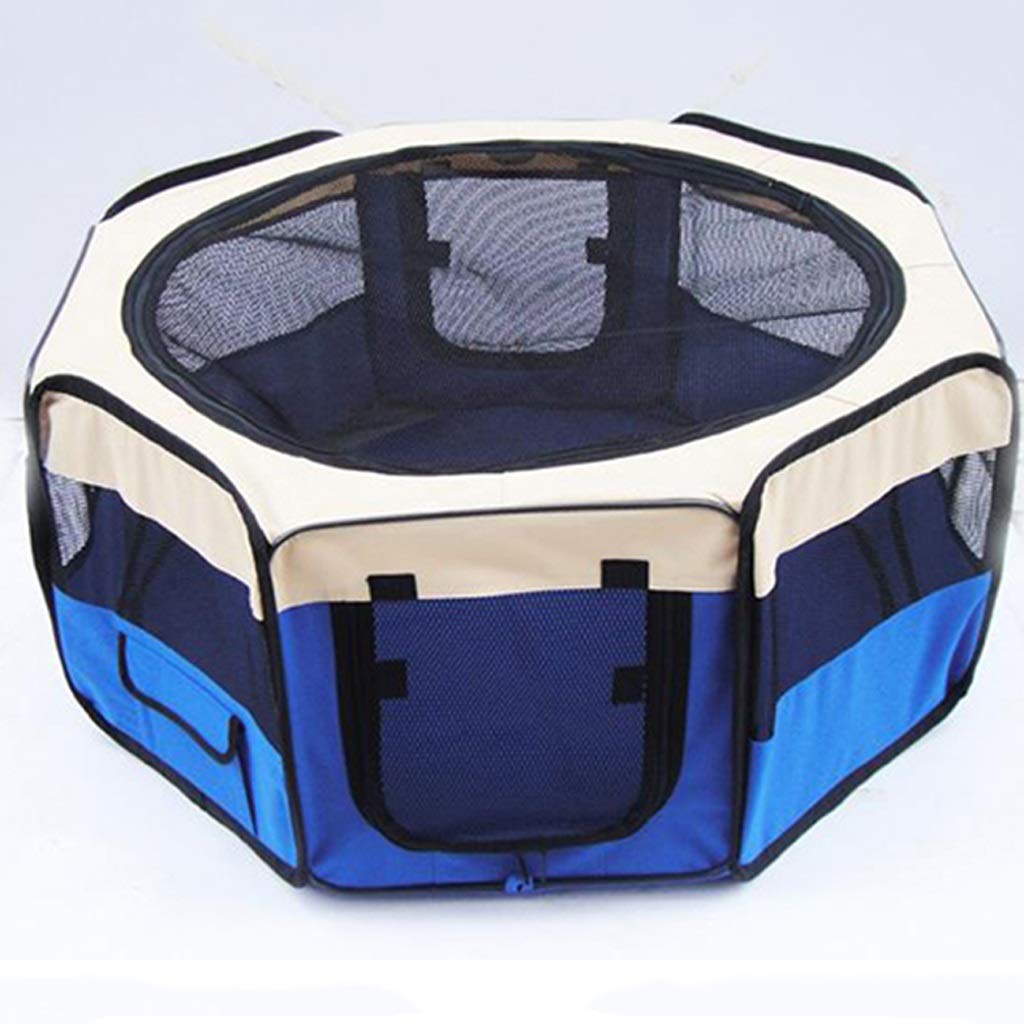 XIANGGUI 1983 Foldable Dog Cage - Portable Pet Playpen for Dogs & Cats, Indoor/Outdoor Exercise Kennel with Removable Mesh Shade Cover - Perfect for Puppies & Small Animals - Ideal for Home, Travel, Camping & Backyard Use