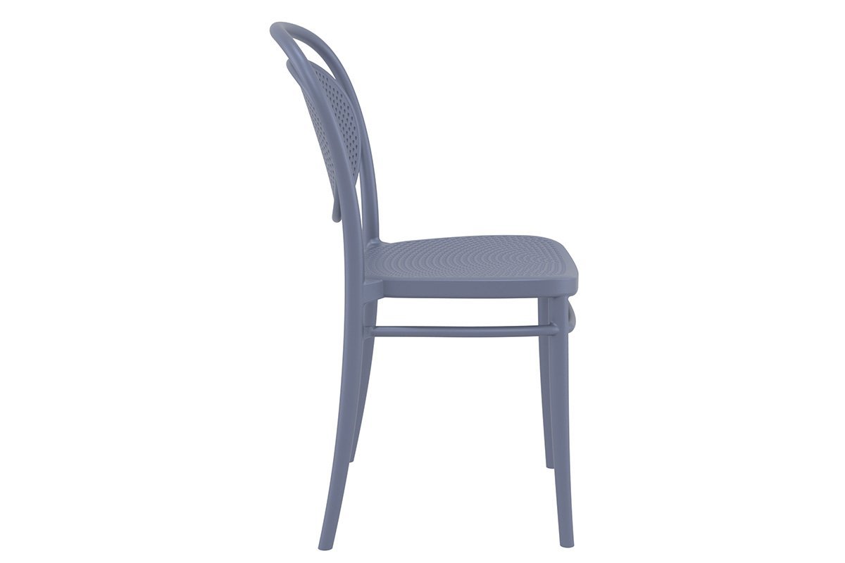 Commercial-Grade Marcel Stacking Chairs for Restaurants, Cafes & Events - Heavy Duty Stackable Dining Chairs for Indoor/Outdoor Use