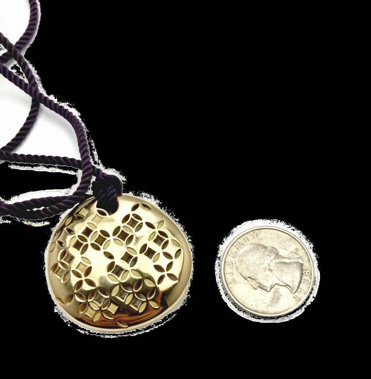 Authentic Louis Vuitton 18k Yellow Gold Large Pendant Necklace 27.8g - Luxury Designer Jewelry for Women, Perfect for Special Occasions & Gifts