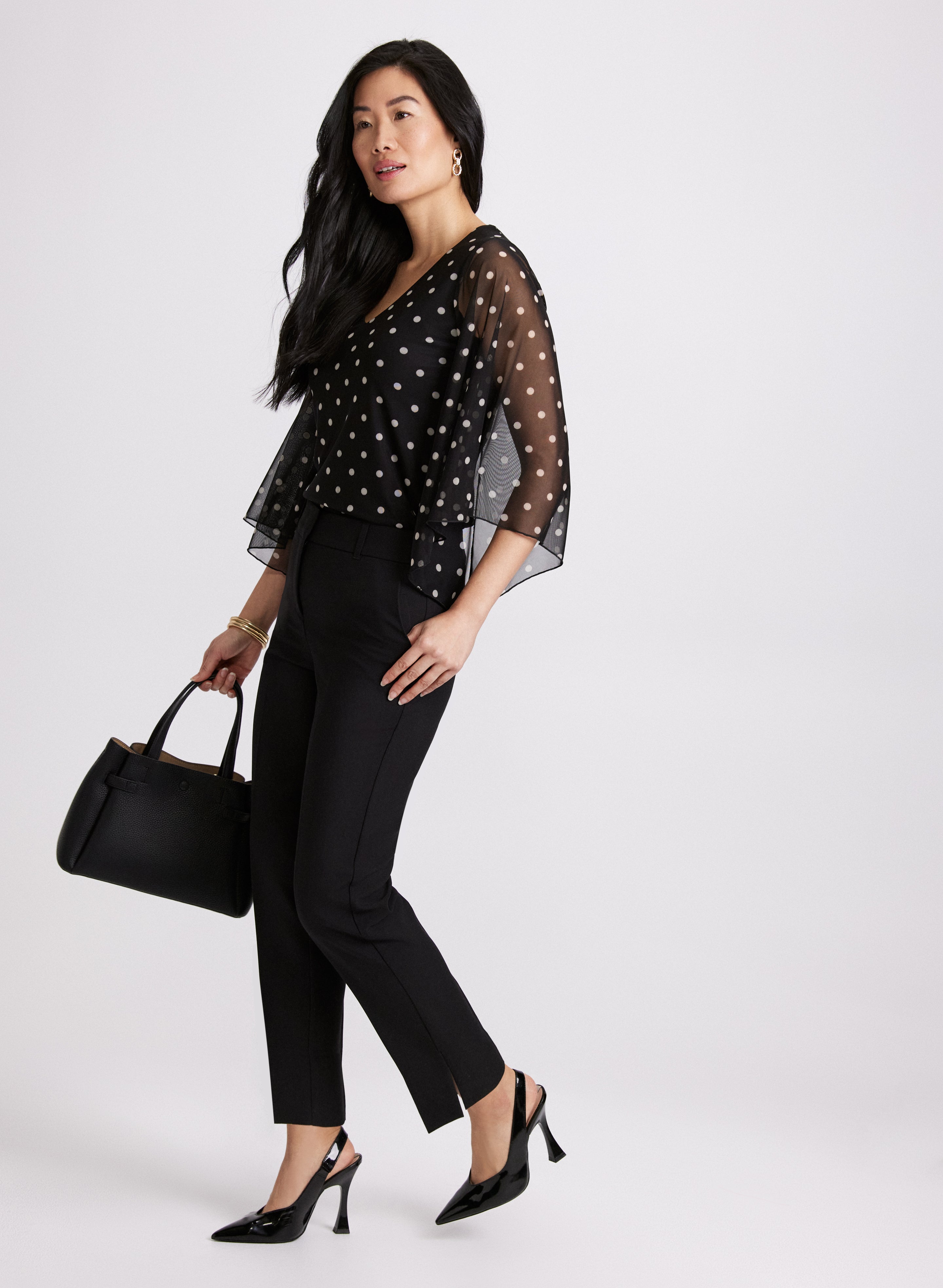 Emma Slim Leg Ankle Pants for Women - Stretchy Comfortable Work Pants - Office, Business Casual & Travel Wear