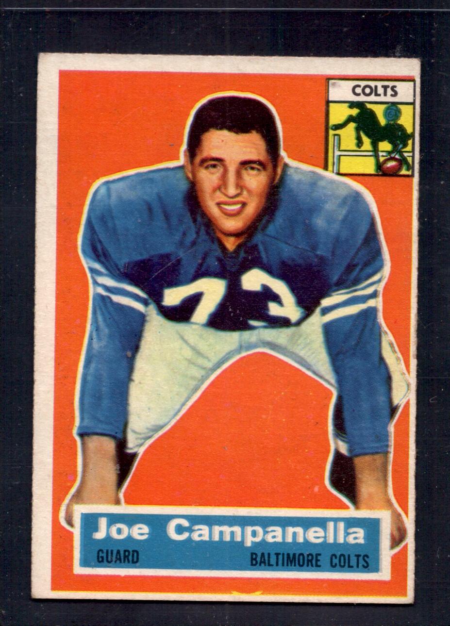 1956 Topps #24 Joe Campanella Colts Football Card - Vintage NFL Collectible for Sports Memorabilia Fans & Card Collectors - Perfect for Display, Investment, and Gifting