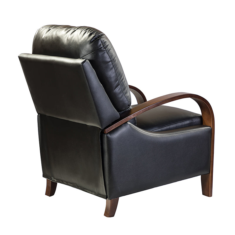 Melissa Genuine Leather Manual Recliner Chair - Handcrafted Full Grain Leather Living Room Recliner with Smooth Manual Mechanism, Perfect for Home Theater, Gaming, and Relaxation
