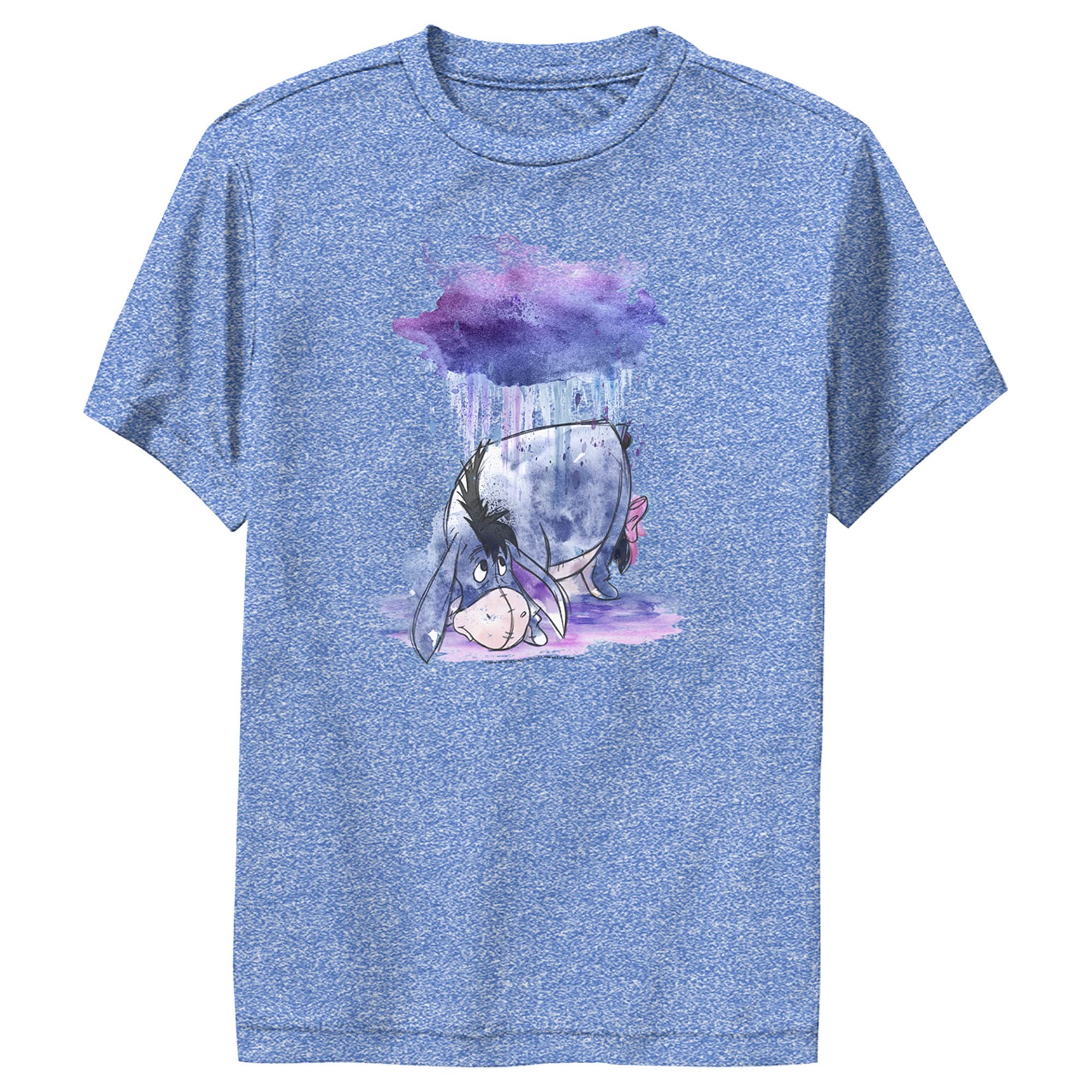 Disney Winnie The Pooh Watercolor Eeyore Boys Performance T-Shirt - Soft Cotton Tee for Kids, Casual Wear & Playtime