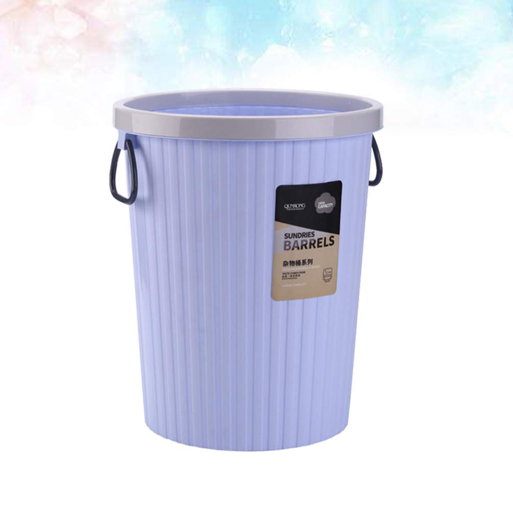DOITOOL 1-Piece Purple Office Trash Can - Small Waste Basket for Desk, Kitchen & Home - Portable Garbage Bin with Lid for Paper, Recycling & General Waste - Perfect for Office, Dorm, Bathroom & Bedroom Use