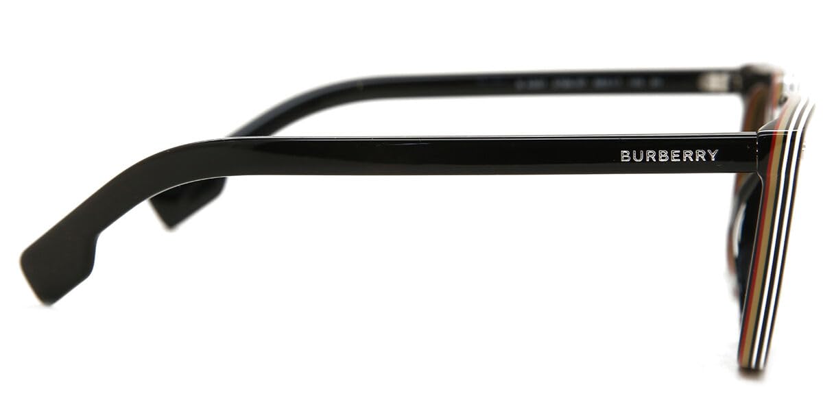 BURBERRY BE 4337 379887 Sunglasses - Carnaby Black & Dark Grey Polarized Lenses for Women & Men | UV Protection, Fashion Luxury Eyewear for Driving, Travel & Outdoor Activities
