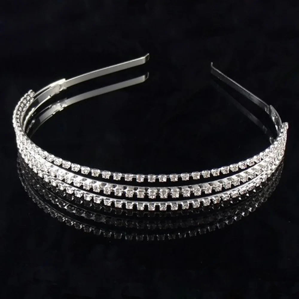 AINAMEISI Elegant Bridal Hair Accessories for Women - Pearl Crystal Rhinestone Wedding Tiara Crown | Perfect for Bridal Shower, Wedding Ceremony & Special Occasions