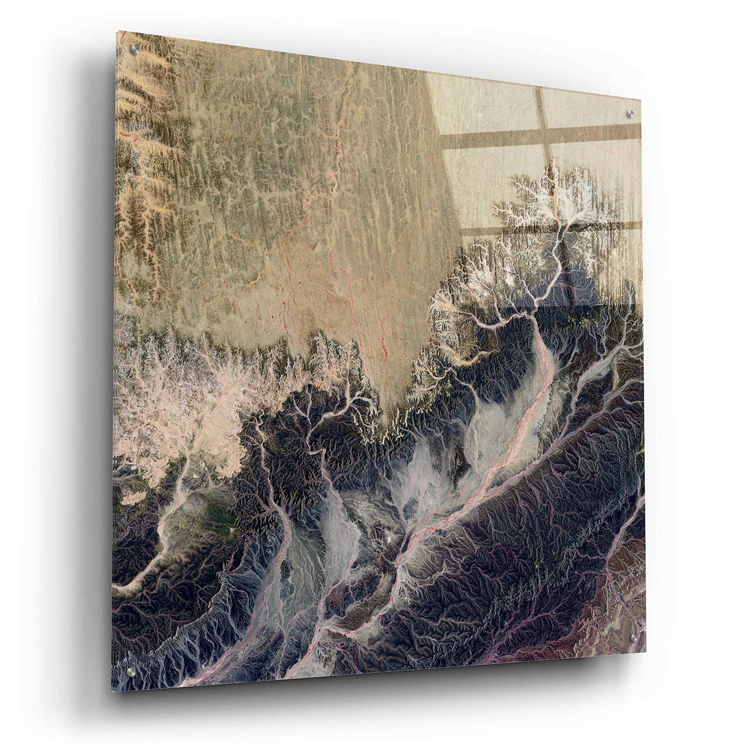 Epic Art 'Earth as Art: Irritated' - 36x36 Inch Modern Acrylic Glass Wall Decor | Stunning Home & Office Wall Art | Perfect for Living Room, Bedroom or Contemporary Spaces