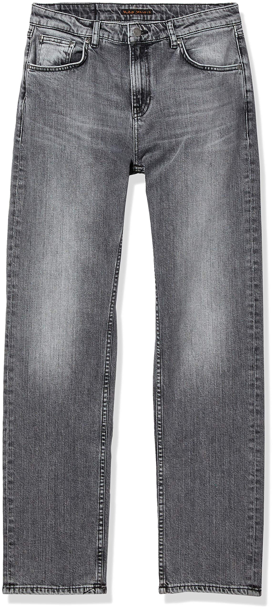Nudie Jeans Women's Straight Sally Crispy Salt Wash High Waist Denim Jeans - Perfect for Casual Wear, Office & Everyday Outfits
