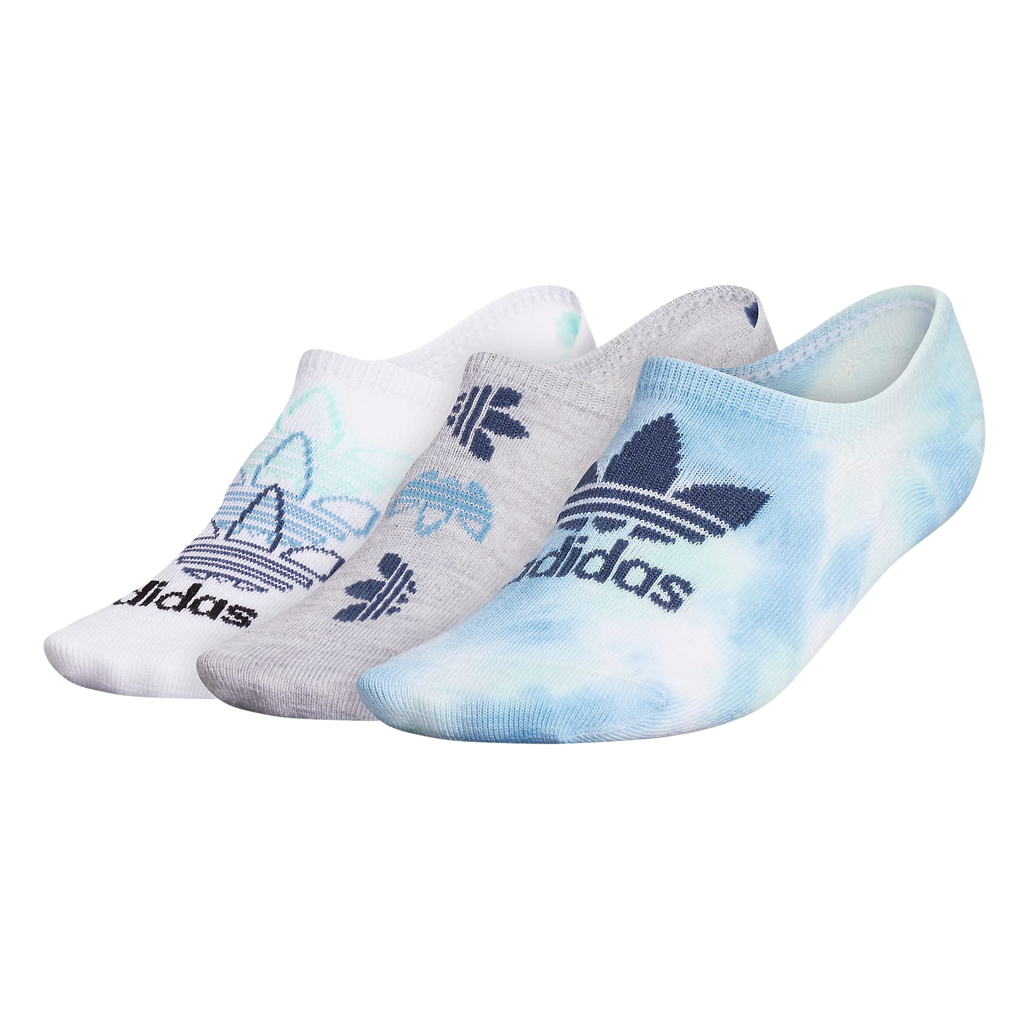 adidas Originals Women's No Show Socks 3-Pack - Breathable Athletic Socks for Running, Gym & Casual Wear