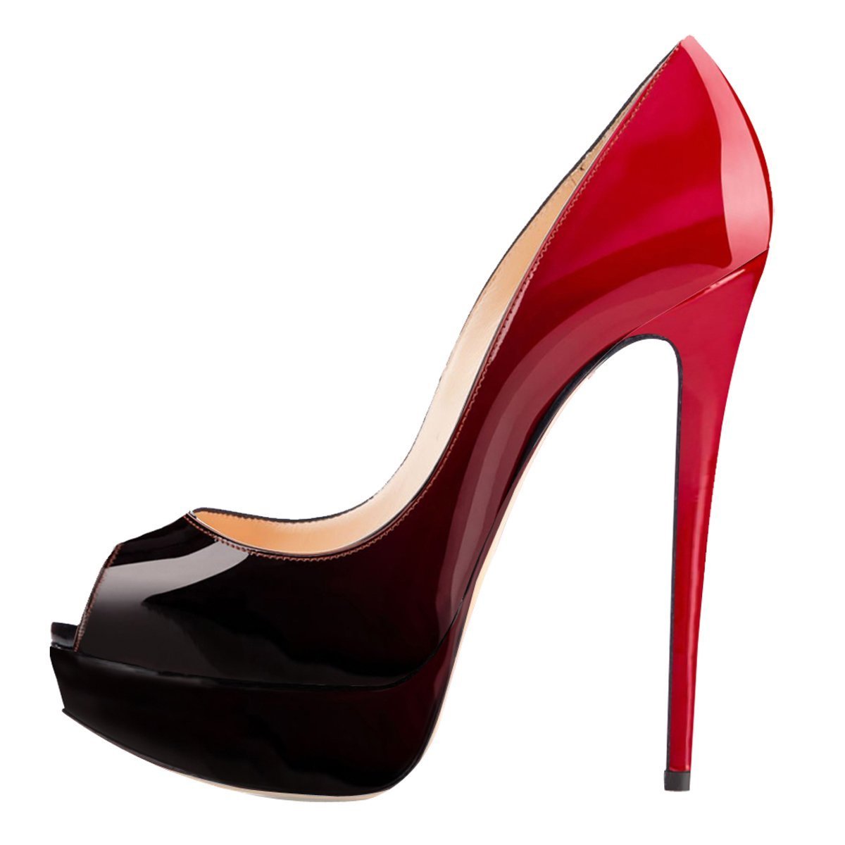 Elegant Women's Peep Toe Platform Pumps - Slip On Stiletto High Heel Dress Shoes for Parties, Weddings & Evening Events | Comfortable & Sexy Women's Fashion Heels