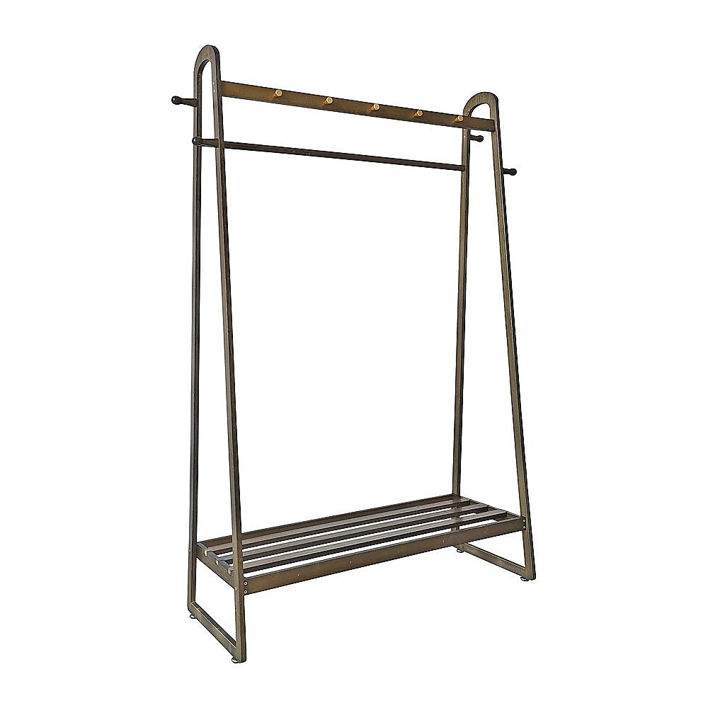 160x100cm Slim Space Saving Clothes Rack - Stylish Freestanding Garment Organizer for Bedroom, Closet & Laundry Room Storage