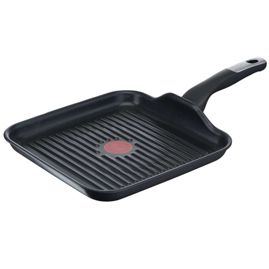 Tefal Unlimited Non Stick Induction Grill Pan 26x26cm - Professional Grill Griddle for Steak, Chicken & Vegetables - Perfect for Indoor & Outdoor Cooking, Camping & BBQ Parties