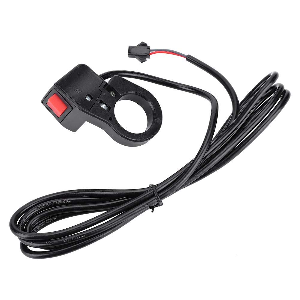 Yanmis Easy to Install Electric Bike Rocker Switch - Durable E-Bike Light Switch with 59in Cable, Speed Limit & Reverse for Speed Assist Headlamp - Perfect for Commuting, Night Riding & Off-Road Adventures