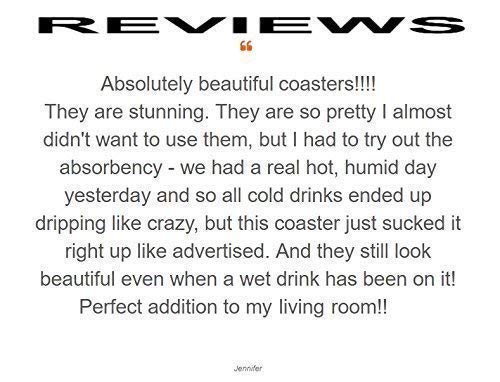 **Premium Absorbent Drink Coasters Set of 4 - Non-Slip, Waterproof, and Durable for Coffee, Tea, and Beverages - Perfect for Home, Office, and Party Use**