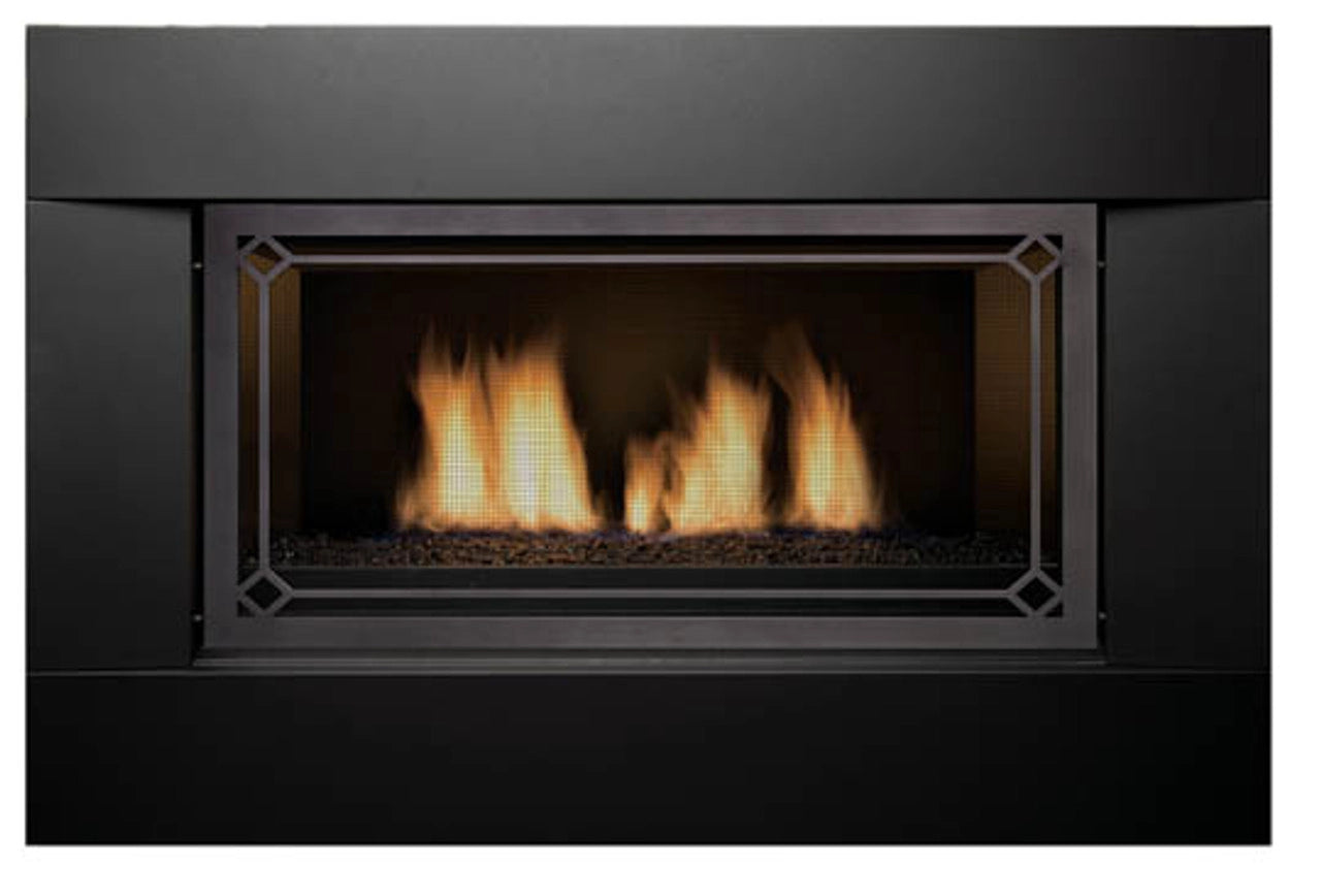 Sierra Flame Newcomb 36 Inch Direct Vent Linear Fireplace - Modern Gas Fireplace for Living Room, Bedroom & Home Decor