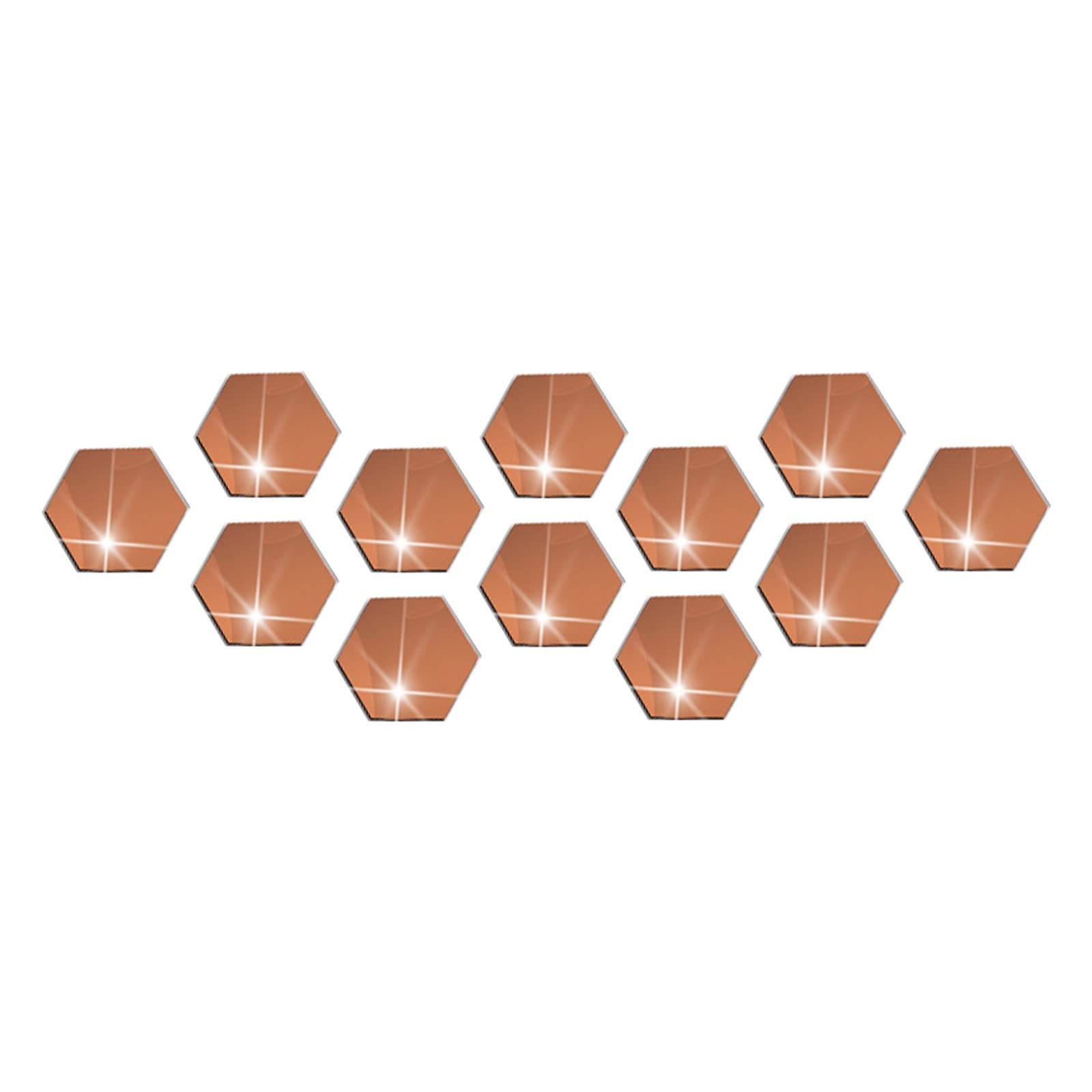 Hexagon Acrylic Mirror Wall Decals - 3D Self-Adhesive Bathroom Decor, DIY Wall Stickers for Home, Wedding & Party Decorations - Perfect for Bathroom, Bedroom, Living Room Makeovers