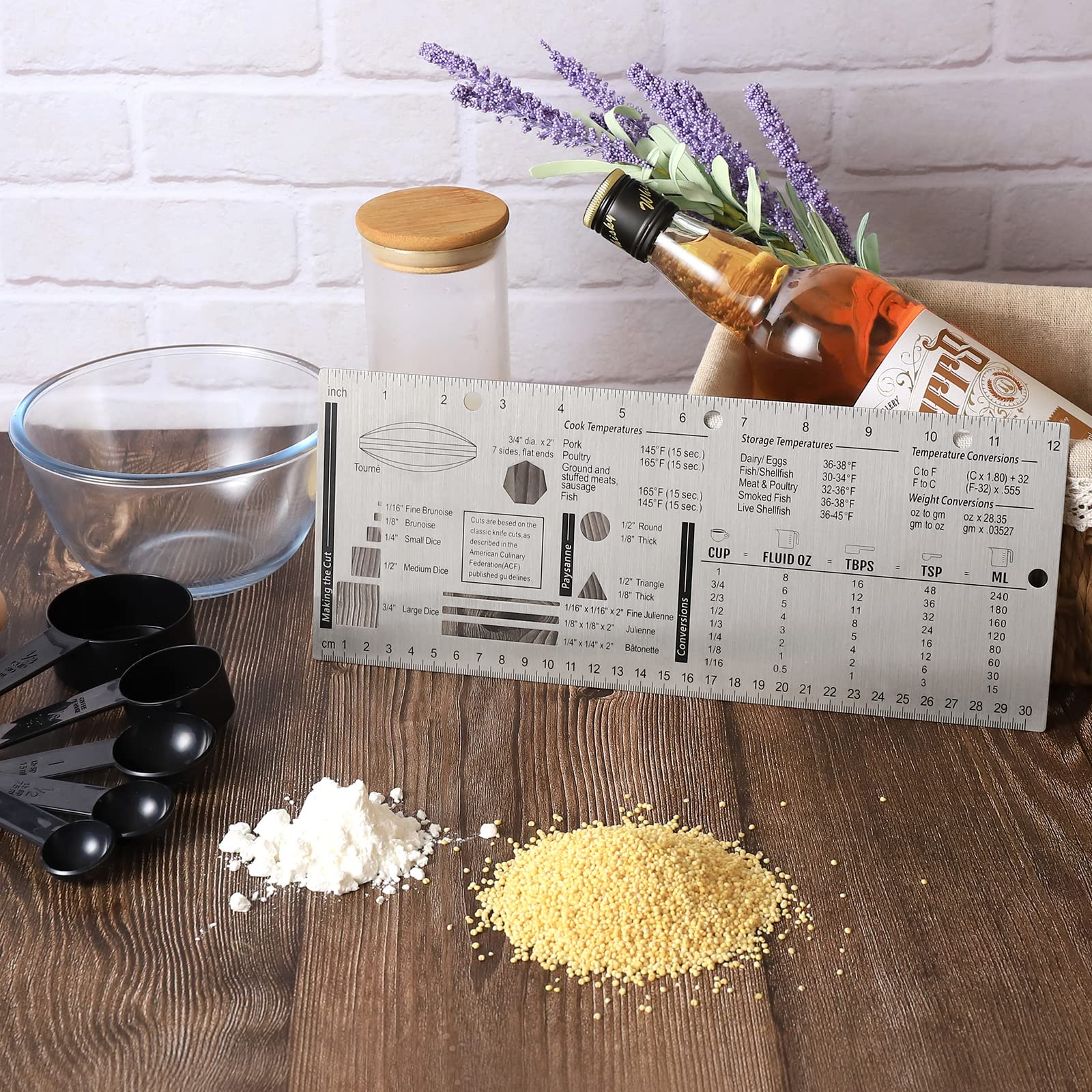 Professional Stainless Steel Kitchen Ruler - 12.28