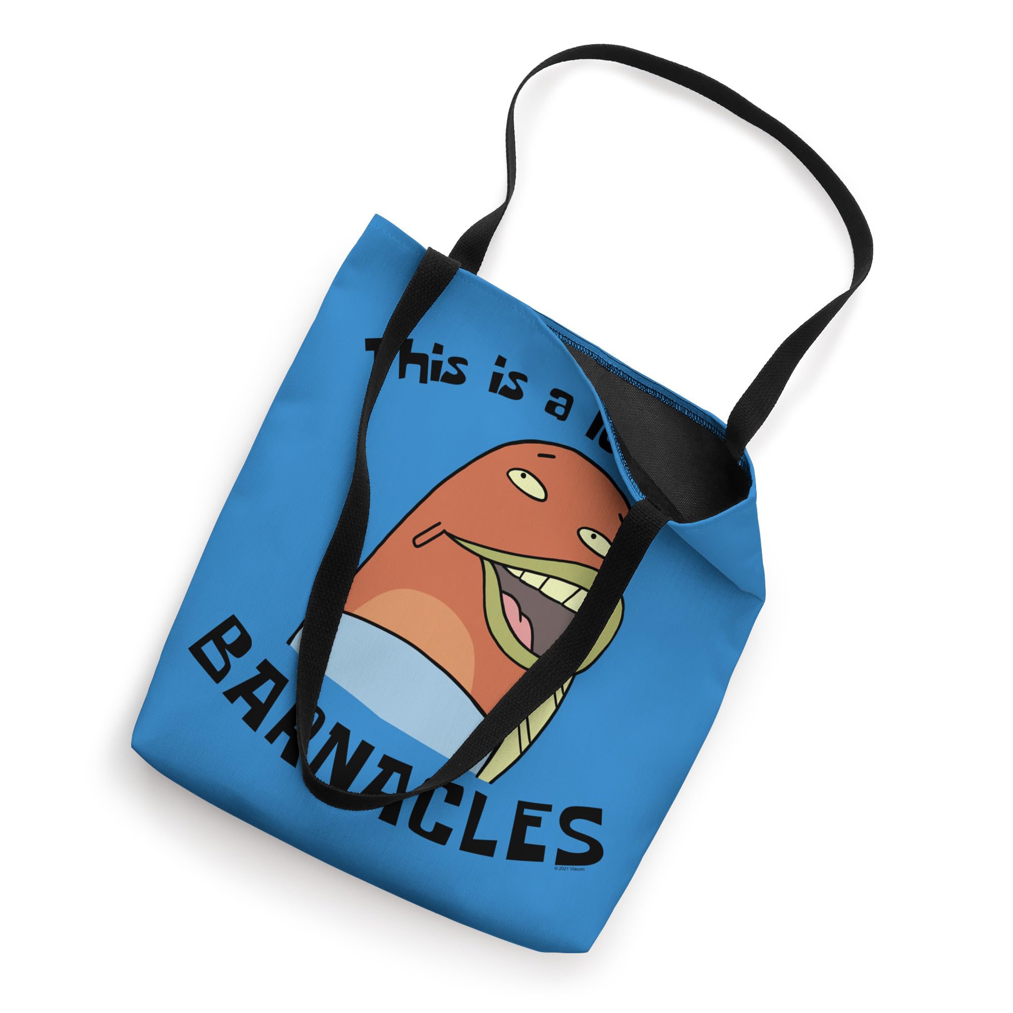 SpongeBob SquarePants 'This Is A Load Of Barnacles' Tote Bag - Durable Canvas Shopping Bag for Beach, Grocery & School - Funny Cartoon Gift for Fans