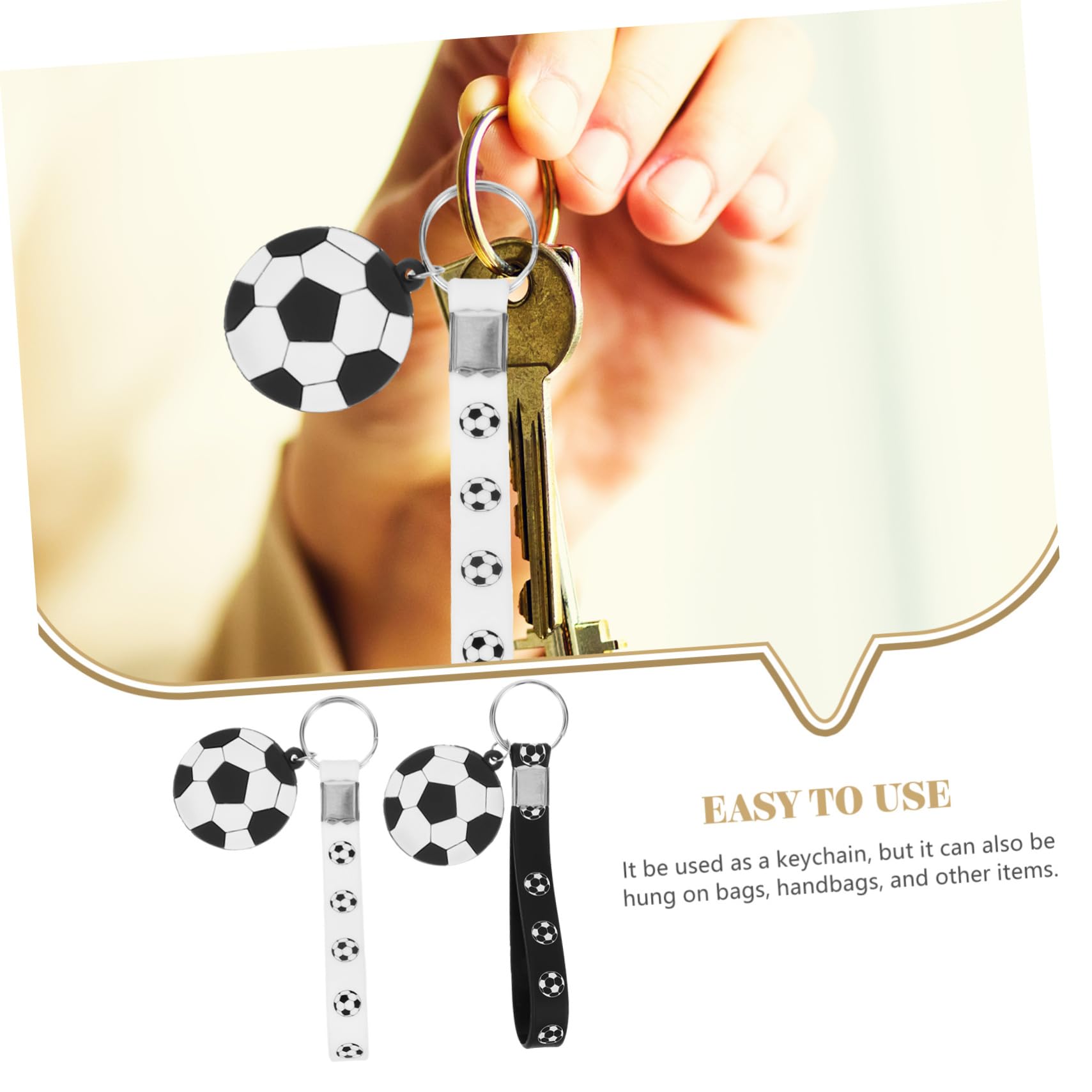 INOOMP Unique Soccer Keychain Bag Pendant Charms - 12pcs Soccer Party Favors Set for Kids, Sports Fans & Team Players - Perfect for Birthday Gifts, Team Events & Soccer Tournament Souvenirs