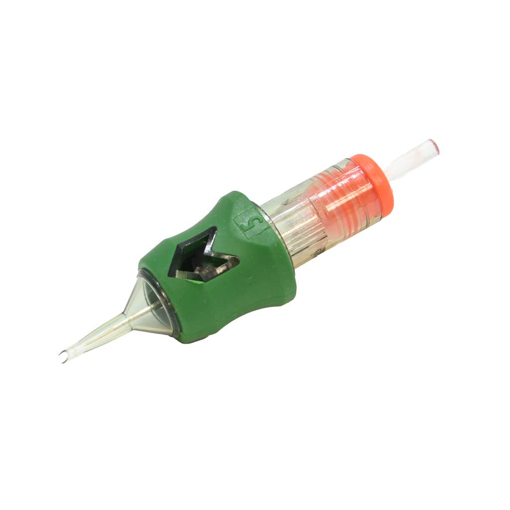 AQUA Round Liners Cartridges - Box of 10 Tattoo Ink Needles for Professional Tattoo Artists | Perfect for Fine Line Work and Detailing in Tattoo Studios