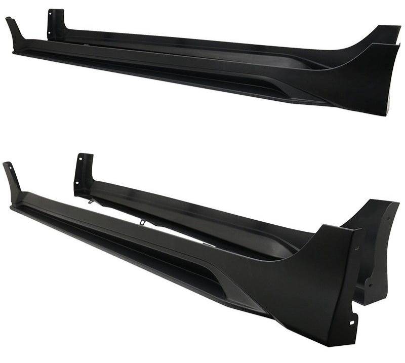 2016-2021 Honda Civic Sedan Mugen Style Side Skirts - Unpainted ABS Plastic Body Kit for Car Customization | Perfect for Street Racing & Car Shows