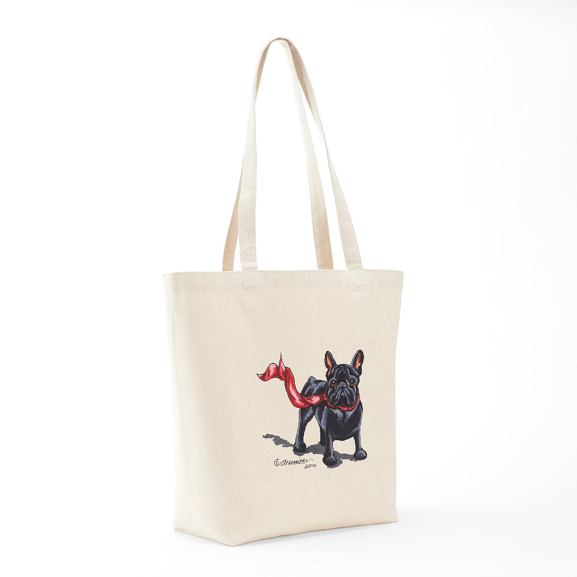 French Bulldog Lover Tote Bag - Natural Canvas Reusable Shopping Bag for Groceries, Beach & Daily Use | Cute Dog Gift for Women & Men