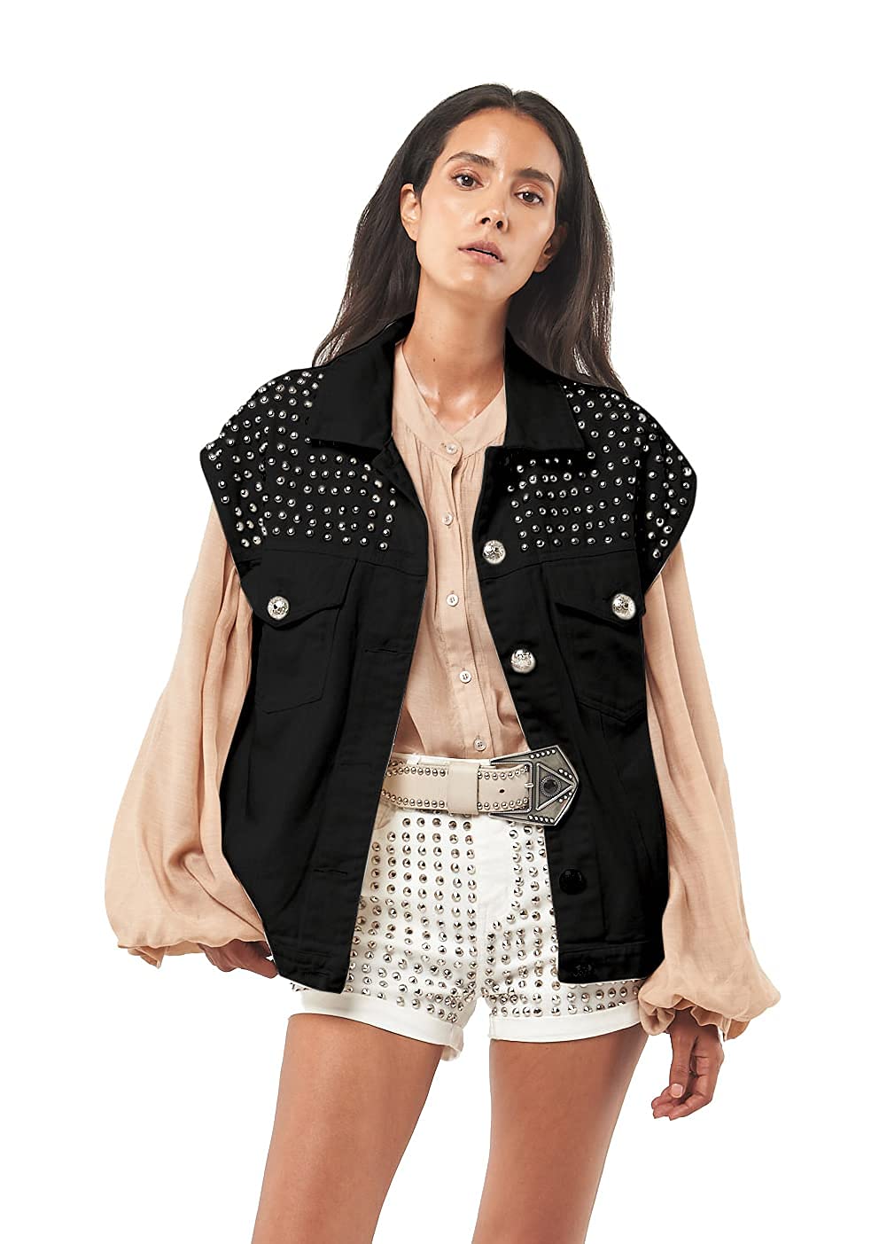 Stylish Unisex Studded Vest for Men & Women | Seta Apparel | Perfect for Casual Outfits, Night Out & Streetwear Fashion