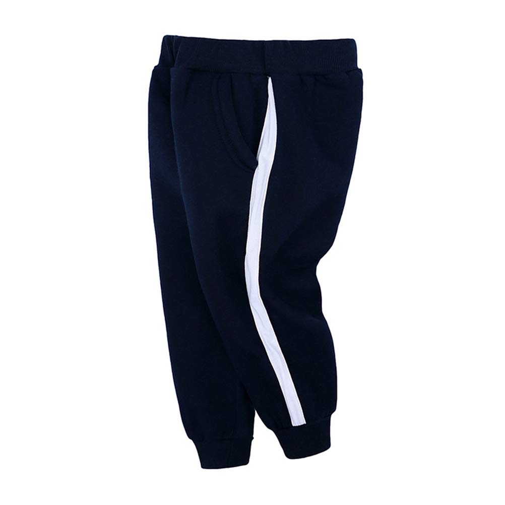 DCUTERQ Boys Cotton Athletic Pants - Toddler Fleece Jogger Sweatpants for Kids - Unisex Baby Casual Active Trousers - Perfect for Playtime, Sports & Everyday Wear