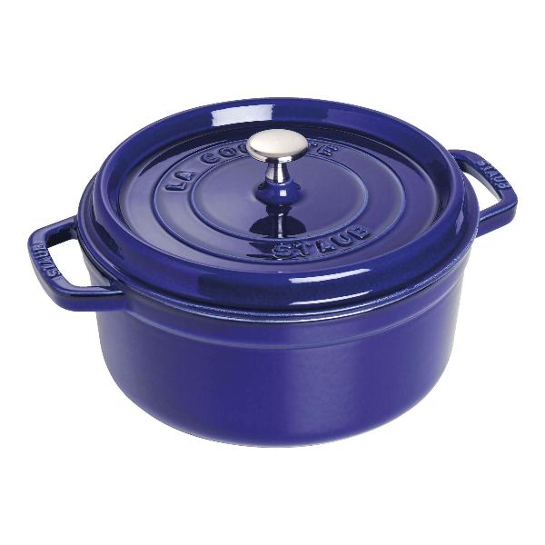 Staub 4 Quart Round Cocotte Dutch Oven with Self-Basting Lid - Perfect for Braising, Stewing & Baking Bread at Home