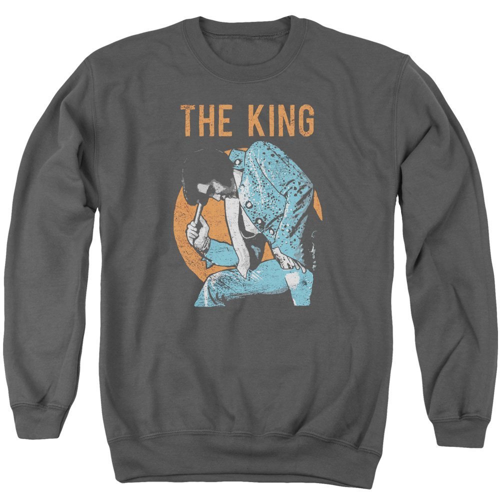 Elvis Presley Men's Mic in Hand Sweater - Vintage Retro Music Lover Pullover for Concerts & Casual Wear