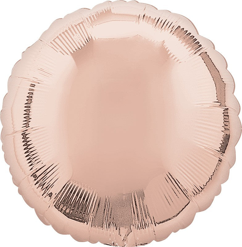 45cm Standard Circle HX Rose Gold Balloon - Perfect for Birthday Parties, Baby Showers & Wedding Decorations