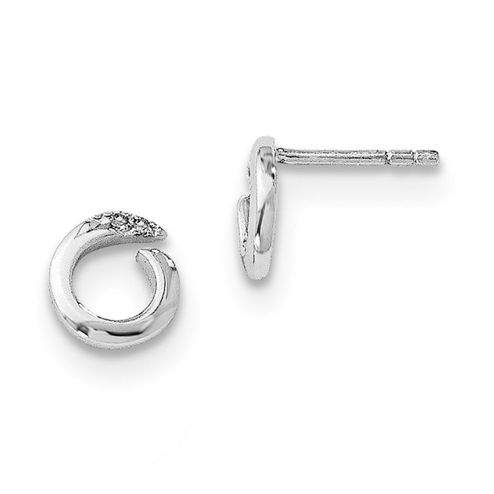 SS White Ice .02ct Diamond Stud Earrings for Women - Elegant & Sparkling Jewelry for Everyday Wear, Parties & Special Occasions