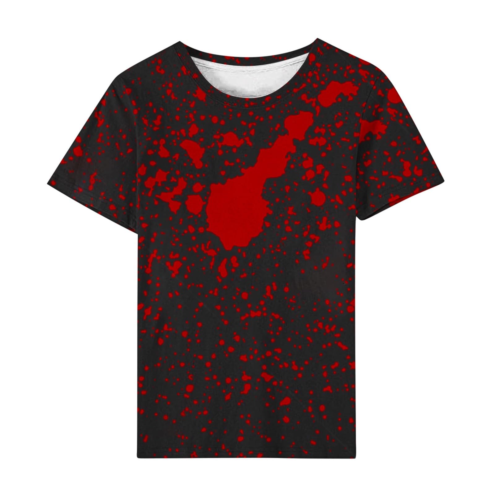 Symoid Halloween Shirts for Women - Spider Web Print Crewneck Short Sleeve T-Shirts & Loose Tunic Blouses - Cute Fall Halloween Costume Outfits for Parties, Trick or Treating & Spooky Season