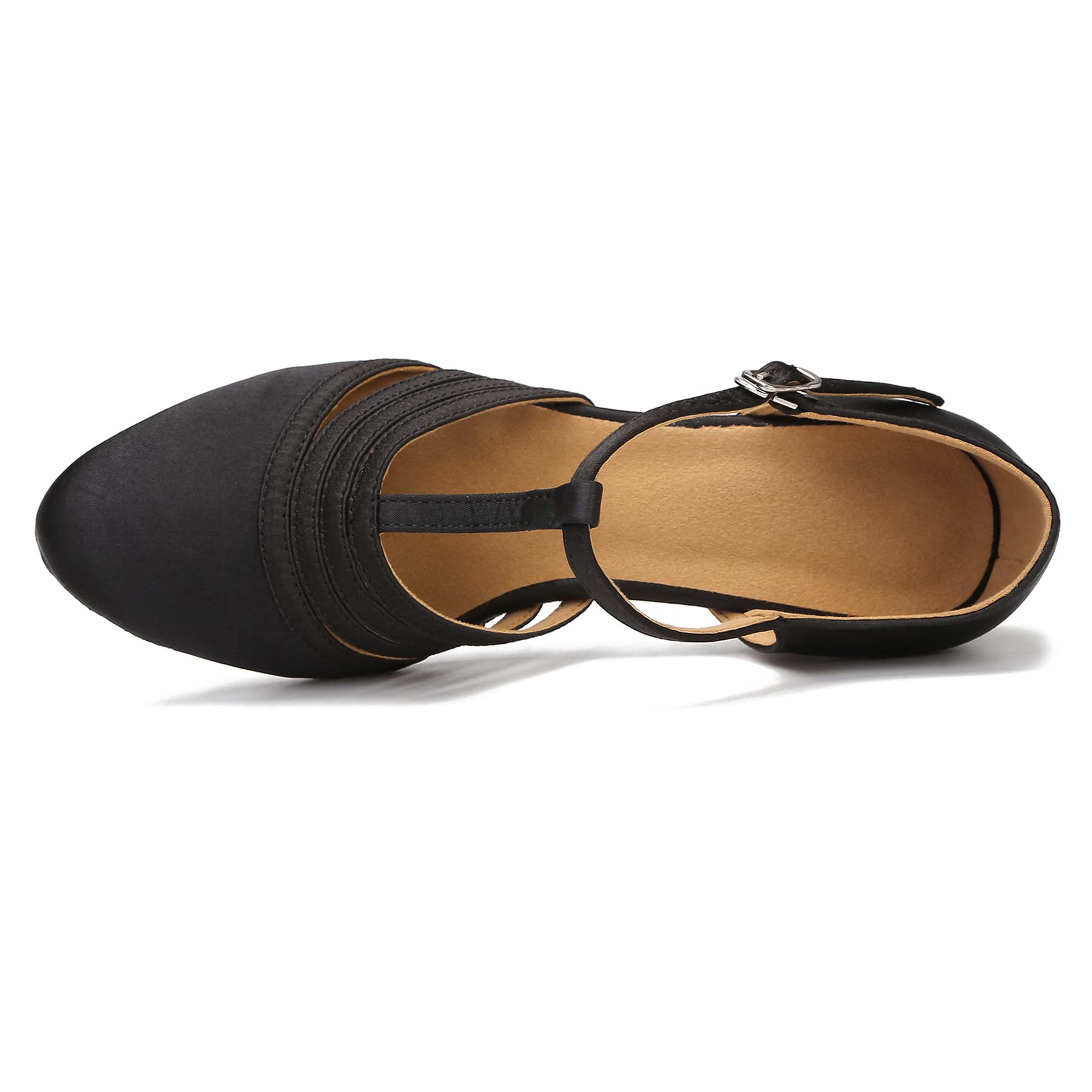 Best Women's Ballroom Dance Shoes - Closed Toe Latin Salsa Dance Shoes ZB12 for Professional & Social Dancing - Perfect for Weddings, Performances & Dance Classes