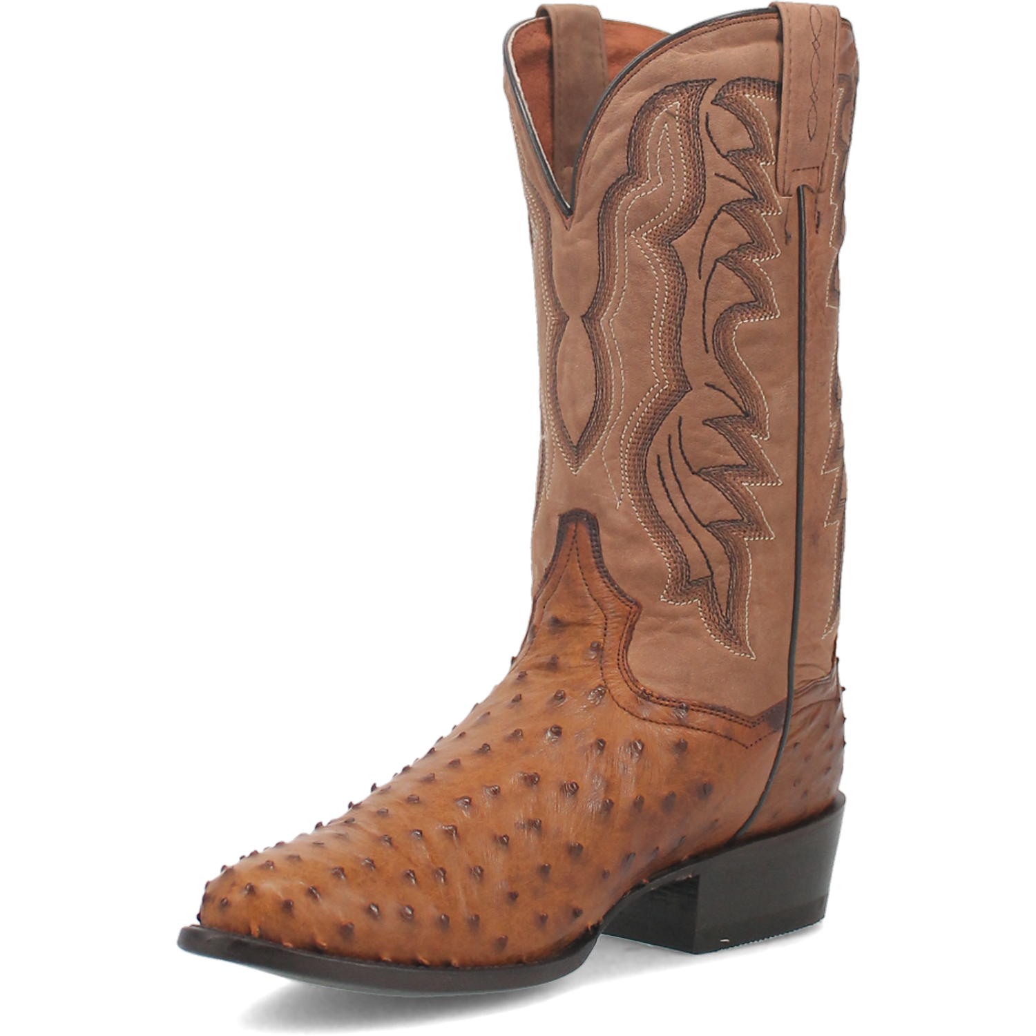 Premium Tempe Full Quill Ostrich Cowboy Boots for Men - Handcrafted Genuine Leather Western Boots for Riding, Rodeo & Country Fashion