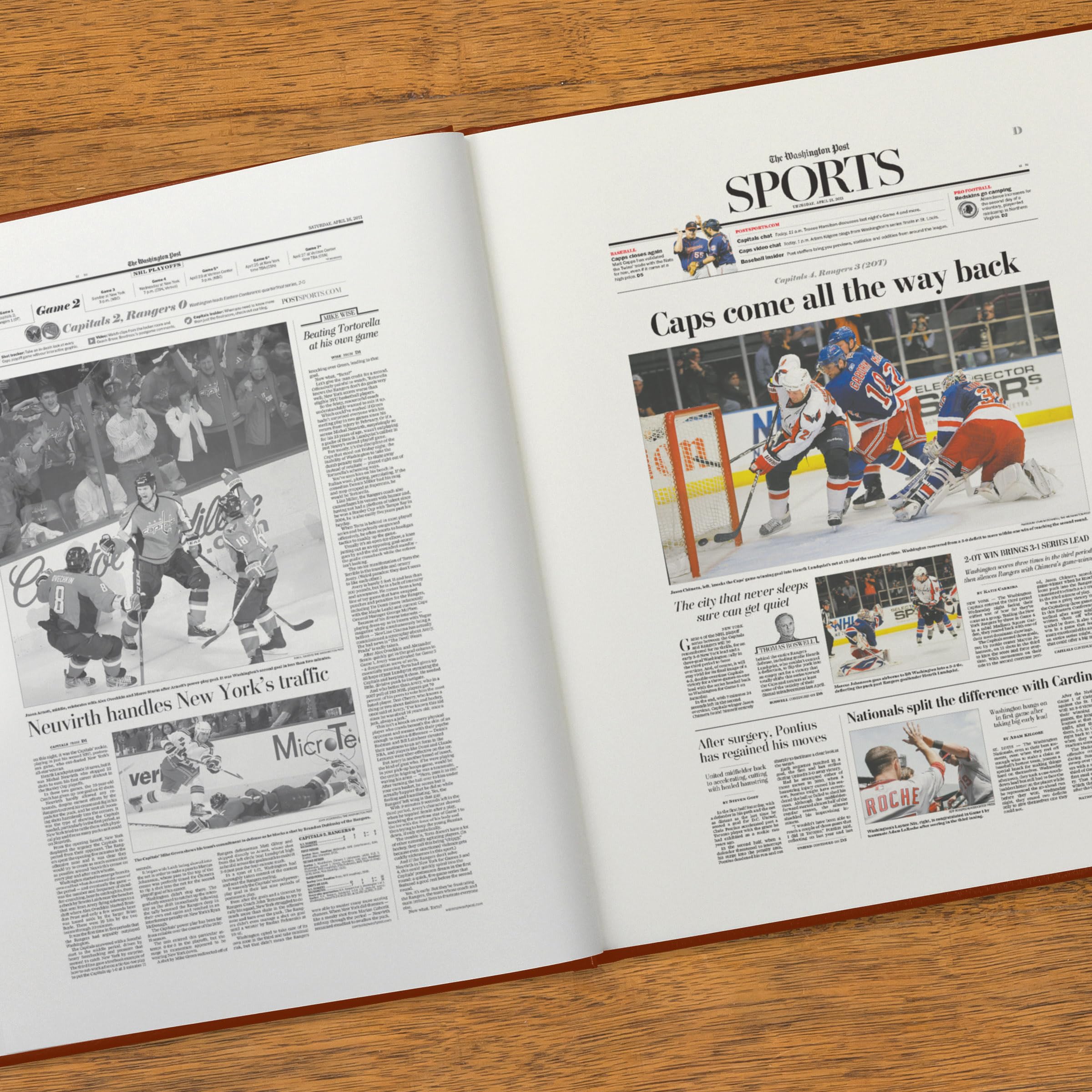 Personalized NHL Ice Hockey History Book - A3 Large Deluxe Hardcover with Gold Embossed Name - Unique Keepsake Gift for Hockey Fans - Perfect for Anniversaries, Birthdays & Sports Memorabilia Collections